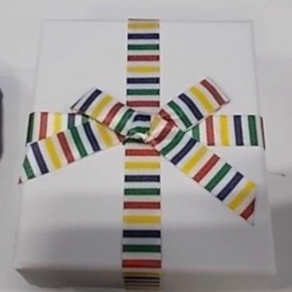 NWT Hudson's Bay Company HBC  925 Sterling silver HBC Stripes Crystals Necklace - Picture 5 of 7